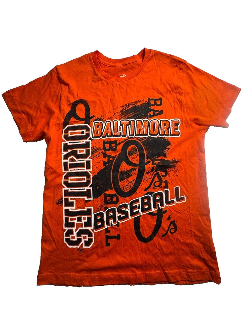 Baltimore Orioles Boys L 14/16 T-Shirt Orange MLB Baseball Team Athletics
